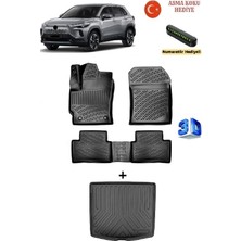 Xml Bayiciniz Tr Toyota Corolla Cross 2022-2025 Yılları Arası Uyumlu 3D Havuzlu Paspas ve Üst Bagaj Havuzu Set