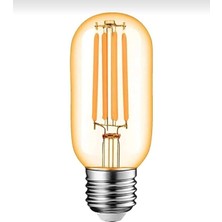 Tr 4W 220V E27 Dekoratif Rustik LED Ampul T45, Sıcak Beyaz Işık