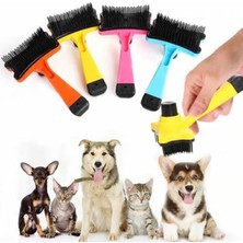 Tr Otomatik Tuşlu Evcil Hayvan Fırçası Kedi Köpek Tarağı Tüy Toplama