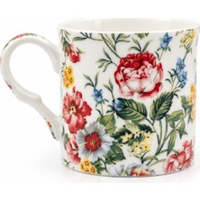My Balli Store Heritage Sicily Bone China Coffee Mug Çiçek Desenli Kupa