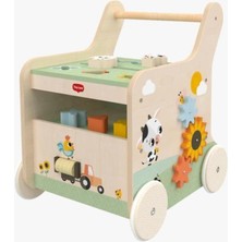 Tr Push & Play Ahşap Yürümeyi Öğrenme Arabası, Döner Tekerlekler, Takip ve Izleme Aktiviteler