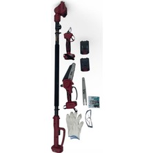 Mlk Bx 8909 10 10 Pilli 2AD Li Ion Akü Dahil Uzatma Borulu Akülü Mini Testere ve Budama Makası Seti