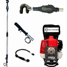 Omax Power 900 63CC Motorlu 2t Sırt Tipi Kancalı Dal Sarsıcı Benzinli Zeytin Hasat Makinesi