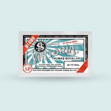 Str Store Viktoria Kumaş Boyasi 46 Petrol - (3 Paket Boya + 2 Paket Fiske)