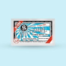 Str Store Viktoria Kumaş Boyasi 60 Boncuk Mavi - (3 Paket Boya + 2 Paket Fiske)