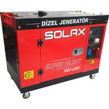Solax 10GF Lde3 8.7kva 531CC 200 kg Tekerli Kabinli Marşlı Trifaze Dizel Jeneratör