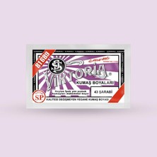 Str Store Viktoria Kumaş Boyasi 43 Şarabi - (3 Paket Boya + 2 Paket Fiske)