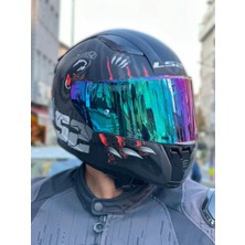 Ls2 Rapıd 2 Clawn Mat Siyah-Gri-Kırmızı Kask