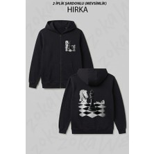 Zoka Wear Satranc Zeka Oyunu Sah Mat Vezir Baskılı Fermuarlı Kapşonlu Hırka