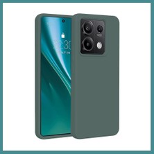 Bezos Redmi Note 13 Pro 4g Uyumlu Kılıf First Silikon - Koyu Yeşil Mac