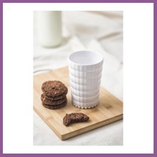 Bezos Allegra Beyaz Akrilik Bardak 6'lı Set | 400 ml | Kırılmaya Dayanıklı, Cam Değildir | Su, Meşrubat ve Sunum Için Ideal Rengaren