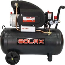 Solax FL50A 50LT 2bg 1.5kw 220V 33KG Elektrikli Hava Kompresörü