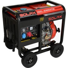Solax SDJ8500ME3 7.1kva 456CC 130KG Tekerli Marşlı Trifaze Dizel Jeneratör