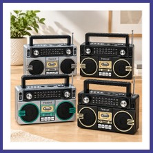 Bezos Şarjlı Bluetooth Hoparlör - Fm Radyo, Usb/tf Mp3 Çalar, Ibreli Mrl
