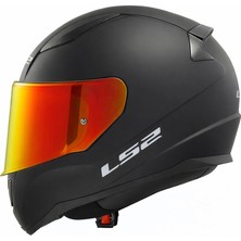 Ls2 Rapıd 2 Mat Siyah Kask (Kırmızı Vizörlü)