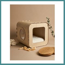 Bezos Özel Tasarım Luna Mdf Kedi Evi Mac