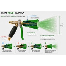 Global Taral Taral Airjet Hava Destekli Atomizasyon Ayarlı Tetikli Ilaçlama Tabancası