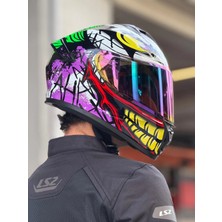 Givi Gıvı 50.x Joke Siyah Kask (Gökkuşağı Vizör)