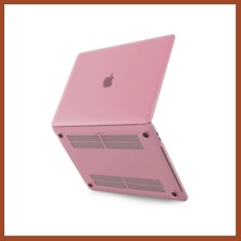 Bezos Macbook Pro 13 2021 Macbook Buzlu Kapak - Pembe Pro