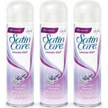 Gillette Satin Care Lavender Kiss Lavantalı Tıraş Jeli 3 x 200 ml