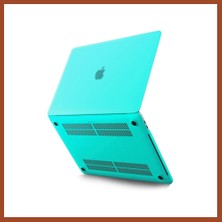 Bezos Macbook Pro 13 2021 Macbook Buzlu Kapak - Yeşil Pro
