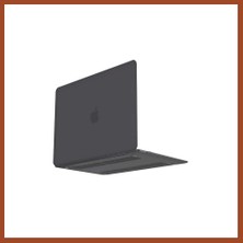 Bezos Macbook Air 13.3 Macbook Buzlu Kapak - Füme Pro
