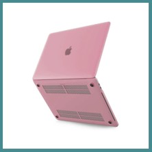 Bezos Macbook Pro 13 2020 Macbook Buzlu Kapak - Pembe Mac