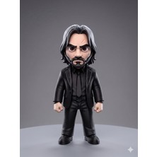 Poply Bizz 3D 14 cm John Wick Figürü - Aksiyon Sineması Karakteri Masaüstü Biblosu