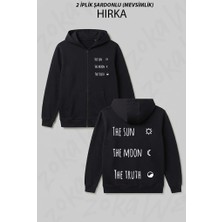 Zoka Wear The Sun The Moon The Truth Dizi Teen Wolf Baskılı Fermuarlı Kapşonlu Hırka