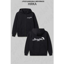 Zoka Wear Yamac Parasutu - Paragliding 4 Baskılı Fermuarlı Kapşonlu Hırka