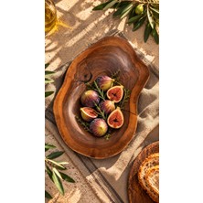 Wohkod Ceviz Ağacı Doğal Kase (El Işçiliği) (40X28X8)