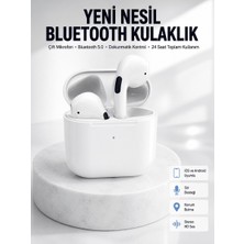 Nzm Store Yeni Nesil Bluetooth Kulaklık Beyaz Çağrı Cevaplayabilen Kablosuz