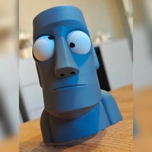 Coffeecraft Goofy Moai Heykeli Gözleri Hareketli Şirin Figür