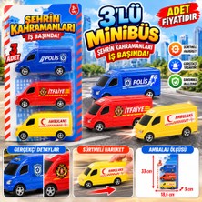 Nzm Store NZM-268 3'lü Minibüs (Ambulans,polis,itfaiye) Nessiworld Adet Fiyatıdır