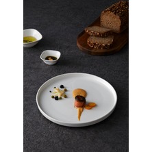 Nzm Store Pera 27 cm Servis Tabağı | Premium Porselen | Toksinsiz & Doğal