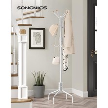 Nzm Store Portmanto, Elbise Askısı, Metal, 12 Kancalı, Gardırop, 4 Ayak, Manto, Şapka, Çanta, Koridor, Yatak Odası, Ofis Için, Beyaz RCR031W01