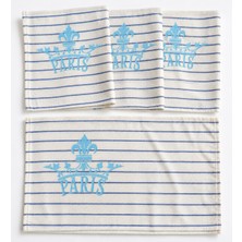 My Balli Store Şablon Boyama Keten Kumaş Desenli Amerikan Servis 4’lü set