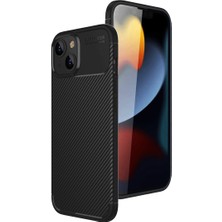 Nzm Store Apple iPhone 15 Kılıf Auto Focus Karbon Kapak - Siyah