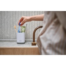 Nzm Store 70509 Easy-Store Diş Fırçalık, Beyaz/gri