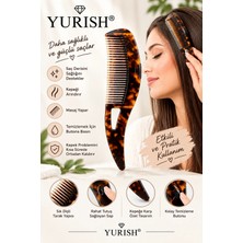 Yurish Tarak Kepek Kaldırma & Anti-Statik Masaj Fırçası | Kendi Kendini Temizleme Özelliği (Unisex)