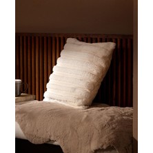 Nzm Store Bourgogne Kırlent Kılıfı - Beyaz - 45X45 cm
