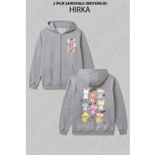 Zoka Wear Stray Kids Skzoo V3 Baskılı Fermuarlı Kapşonlu Hırka