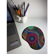 Nzm Store Afro Art Temalı Baskılı Bilek Destekli Mouse Pad - Dünya Serisi