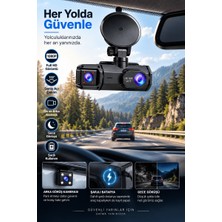 Nzm Store Ön Arka Kayıt 1080P Full Hd 180° Geniş Açı Şarjlı Kullanım