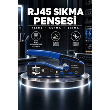 RJ45 RJ11 Sıkma Pensesi Pass Through Kablo Çakma Pense Cat5 Cat6 Ağ Kablo Soyma Kesme Krimp Crimping Tool Modüler Ethernet Internet Telefon Soket Konnektör Sonlandırma Aparatı
