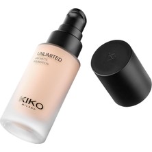 Nzm Store Kiko Fondöten - Unlimited 24H Matte Foundation - 1 Cr Cool Rose