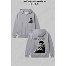 Zoka Wear Shane Walsh Dizi The Walking Dead Baskılı Fermuarlı Kapşonlu Hırka