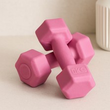 Nzm Store 1 kg Plastik Köşeli Dambıl