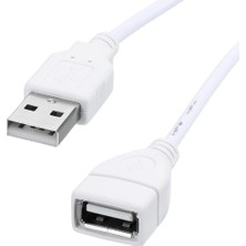 Nzm Store 9660 USB Power Data Kablo Açma Kapama Düğmeli Dişi Erkek Güç Ara Uzatma Kablosu 2 Metre