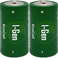 Nzm Store Batteries R20 Ecocell D Boy Pil 1.5V Büyük Boy Pil (2, 2'li Paket)